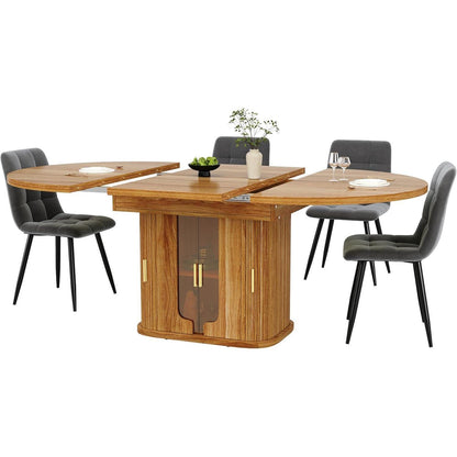 Ausziehbarer Esstisch Walnut – 118-158 cm, Platz für 6 Personen