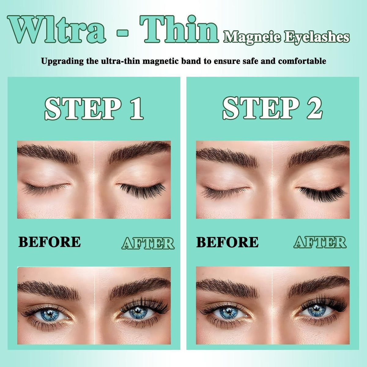 Magnetische Wimpern Set ohne Kleber – Wiederverwendbar & Perfekt für Unterwegs