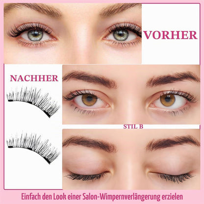 Magnetische Wimpern Set ohne Kleber – Natürlicher Look & Applikator