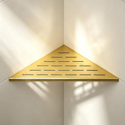 Eck Duschregal Golden, 2er-Set – Edelstahl, Platzsparend