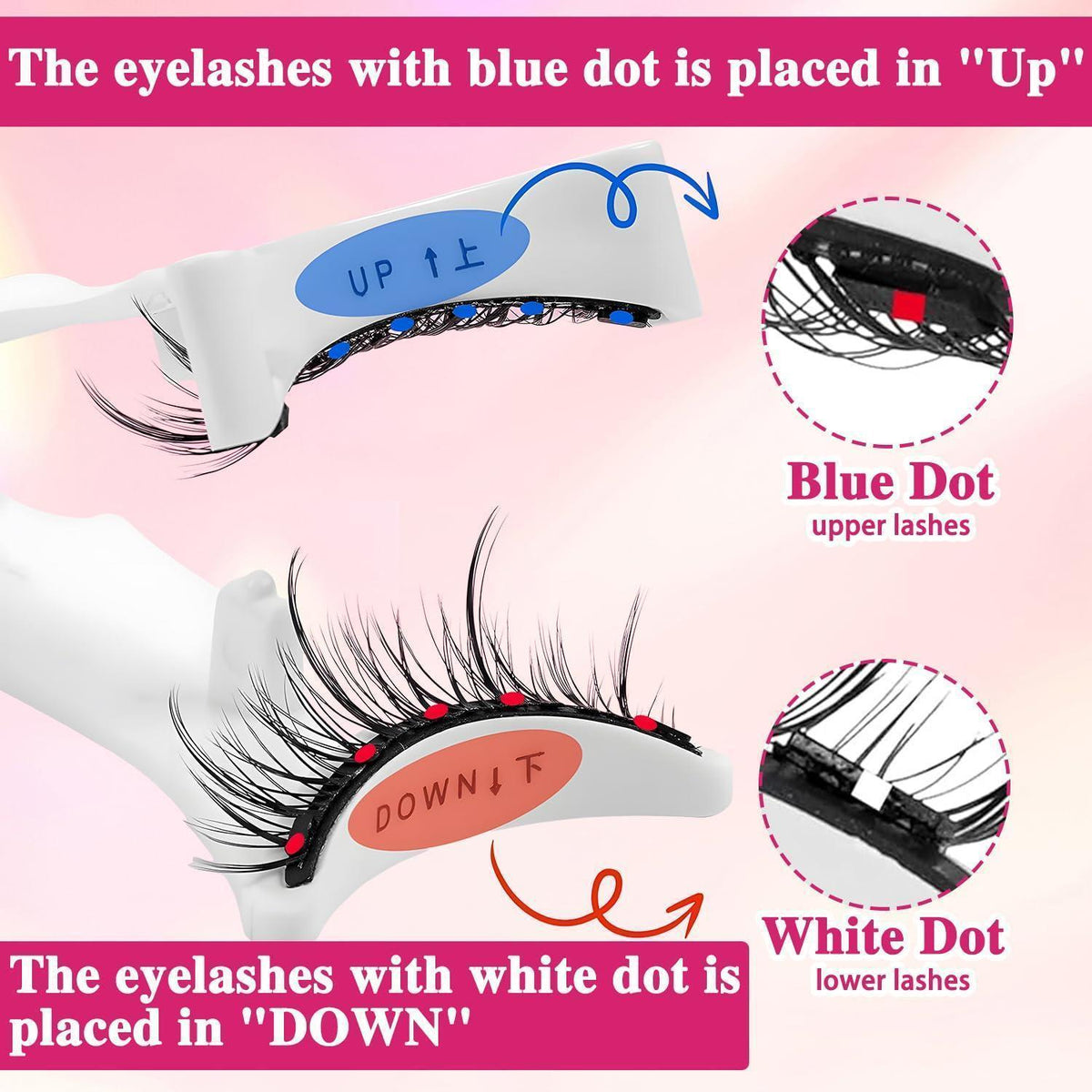 Magnetische Wimpern Set 2 Paare – Ohne Kleber, Wiederverwendbar