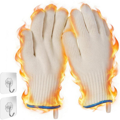 Hitzebeständige Grillhandschuhe aus Baumwolle – 26cm
