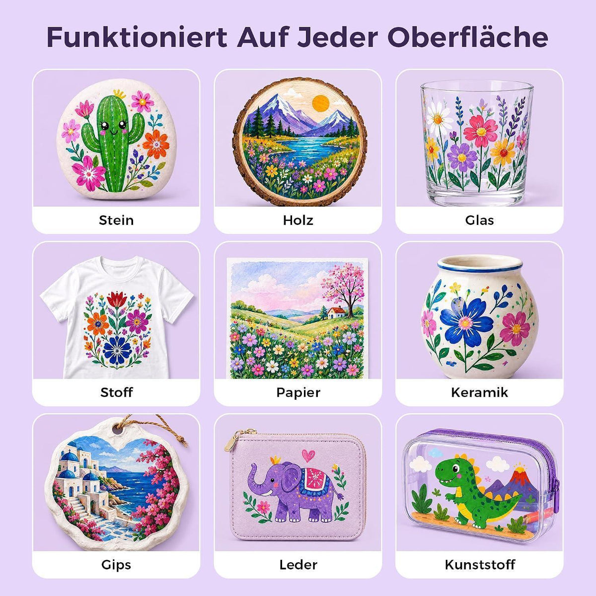 Acrylmarker Set 168 Farben – Pinselspitze, Deckend & Permanent