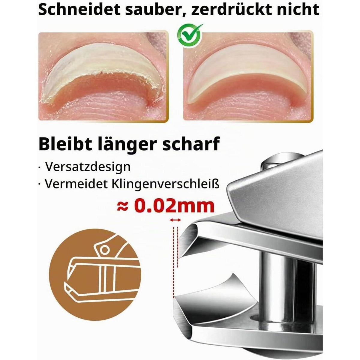 Nagelknipser für eingewachsene Zehennägel – Edelstahl
