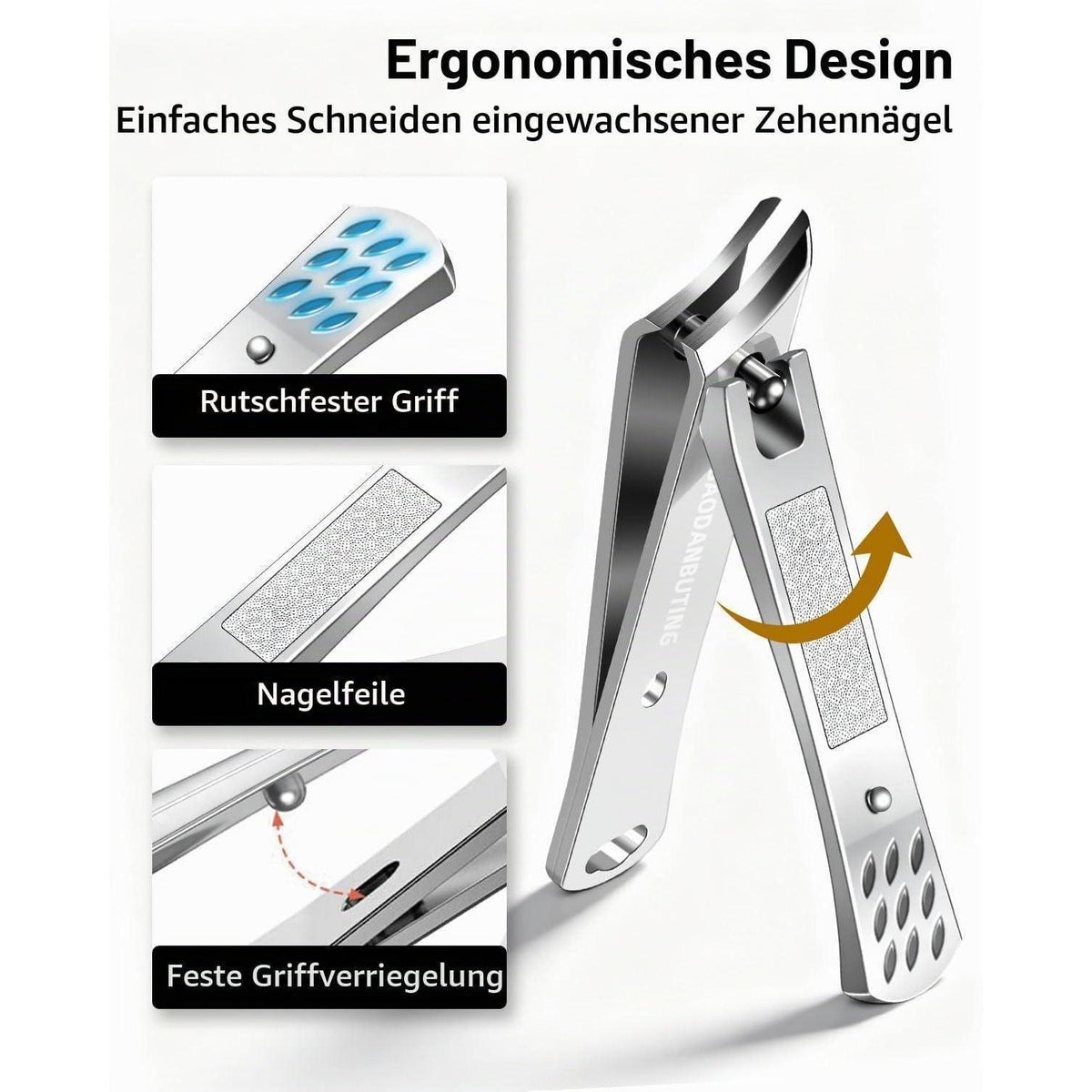 Nagelknipser für eingewachsene Zehennägel – Edelstahl