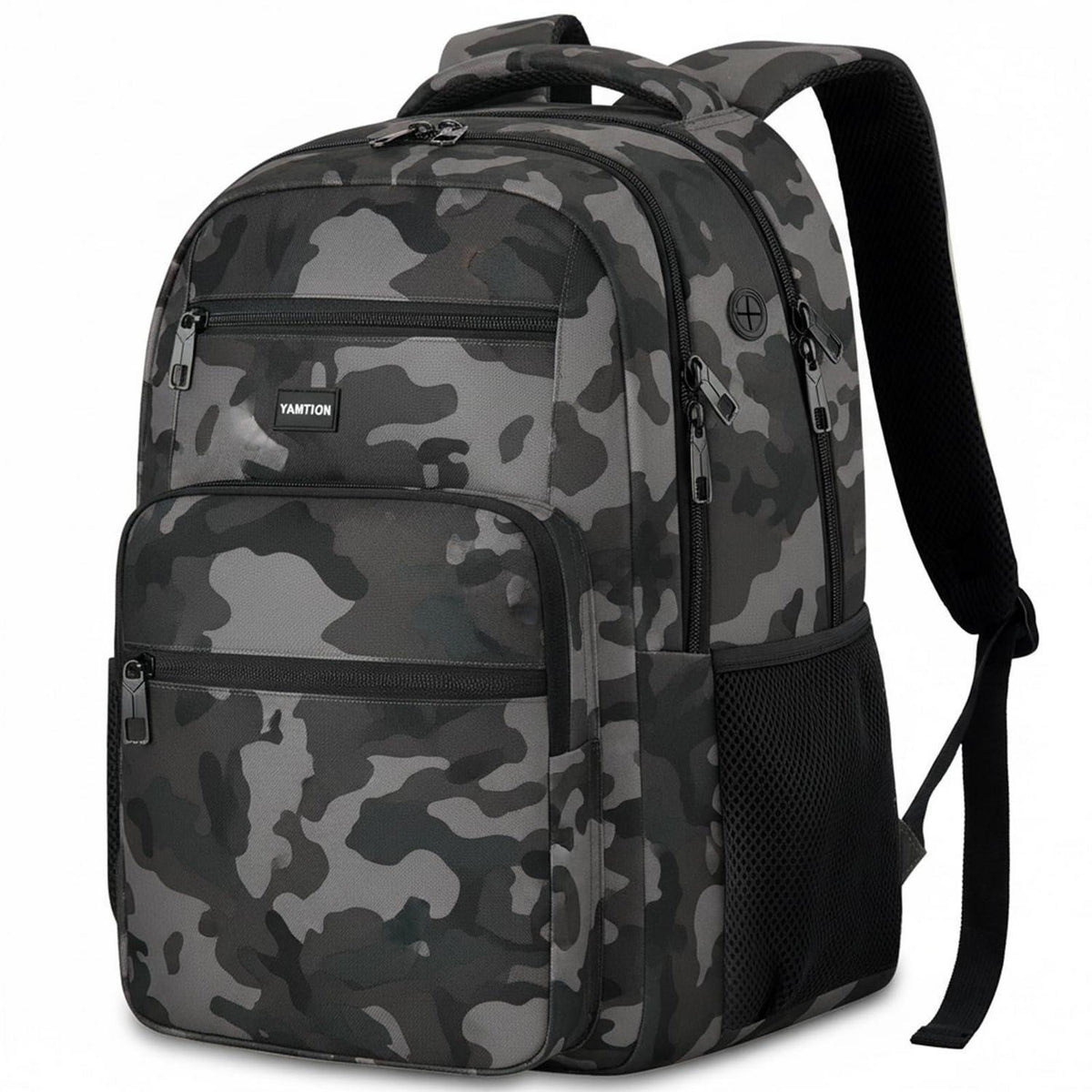 Laptop Rucksack 17,3 Zoll – Wasserdichter Schulrucksack Schwarz Camo