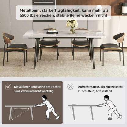 Essgruppe modern, ausziehbar (10 Stühle)