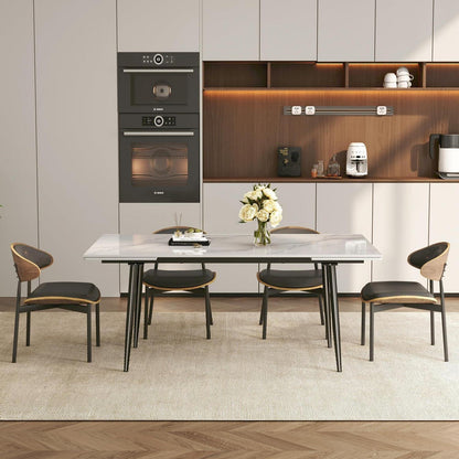 Essgruppe modern, ausziehbar (160-240cm) mit 4 Stühlen