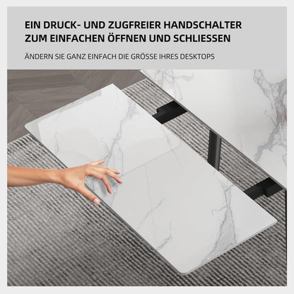 Essgruppe modern, ausziehbar (160-240cm) mit 6 Stühlen