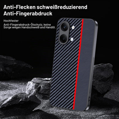 Xiaomi Poco X8 Pro Max Hülle – Wasserdicht, Stoßfest & Carbonfaser Rot/Schwarz