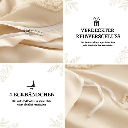 Bettwäsche-Set Boho Getuftet Beige 200x220cm