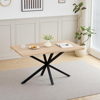 Esstisch Set mit 6 Cord-Stühlen – Modern & Komfortabel