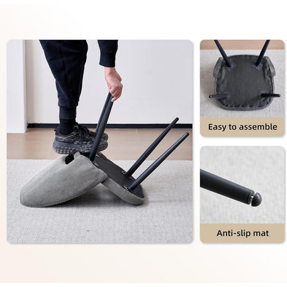 Esstisch Set mit 6 Cord-Stühlen – Modern & Komfortabel