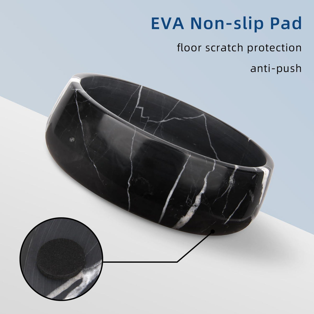 Marmor Hundenapf Schwarz Marquina S – Elegant & Stabil