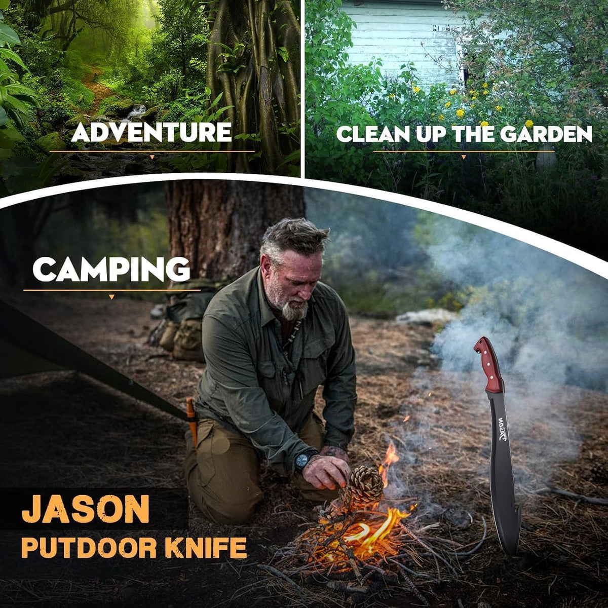 Friseurscheren Set & Machete Bundle – Profi Haarschneideschere & Outdoor Messer