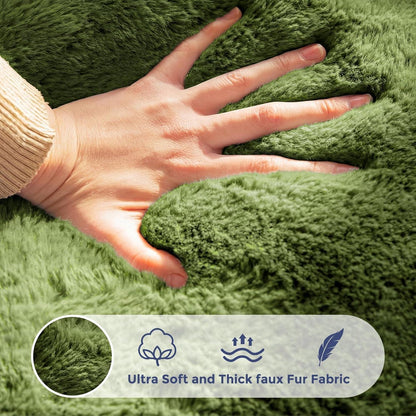 Sitzsack Erwachsene, Blumenform, Memory Foam, Grün