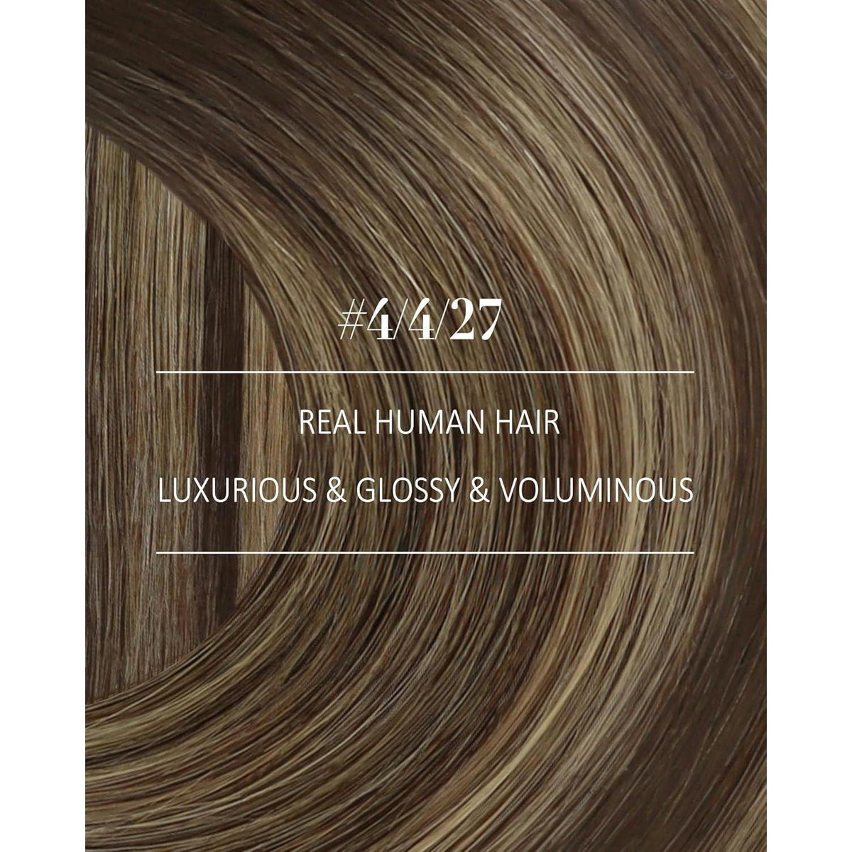 Clip-in Echthaar Extensions Braun Balayage Karamellblond 60cm