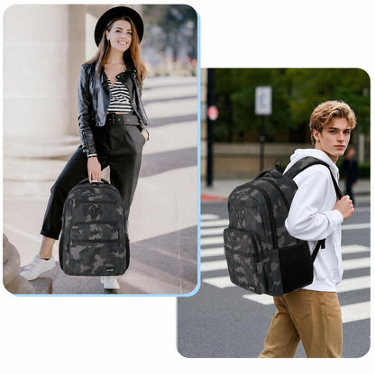 Rucksack Herren Camouflage 15.6" Laptoprucksack Schule Uni Alltag