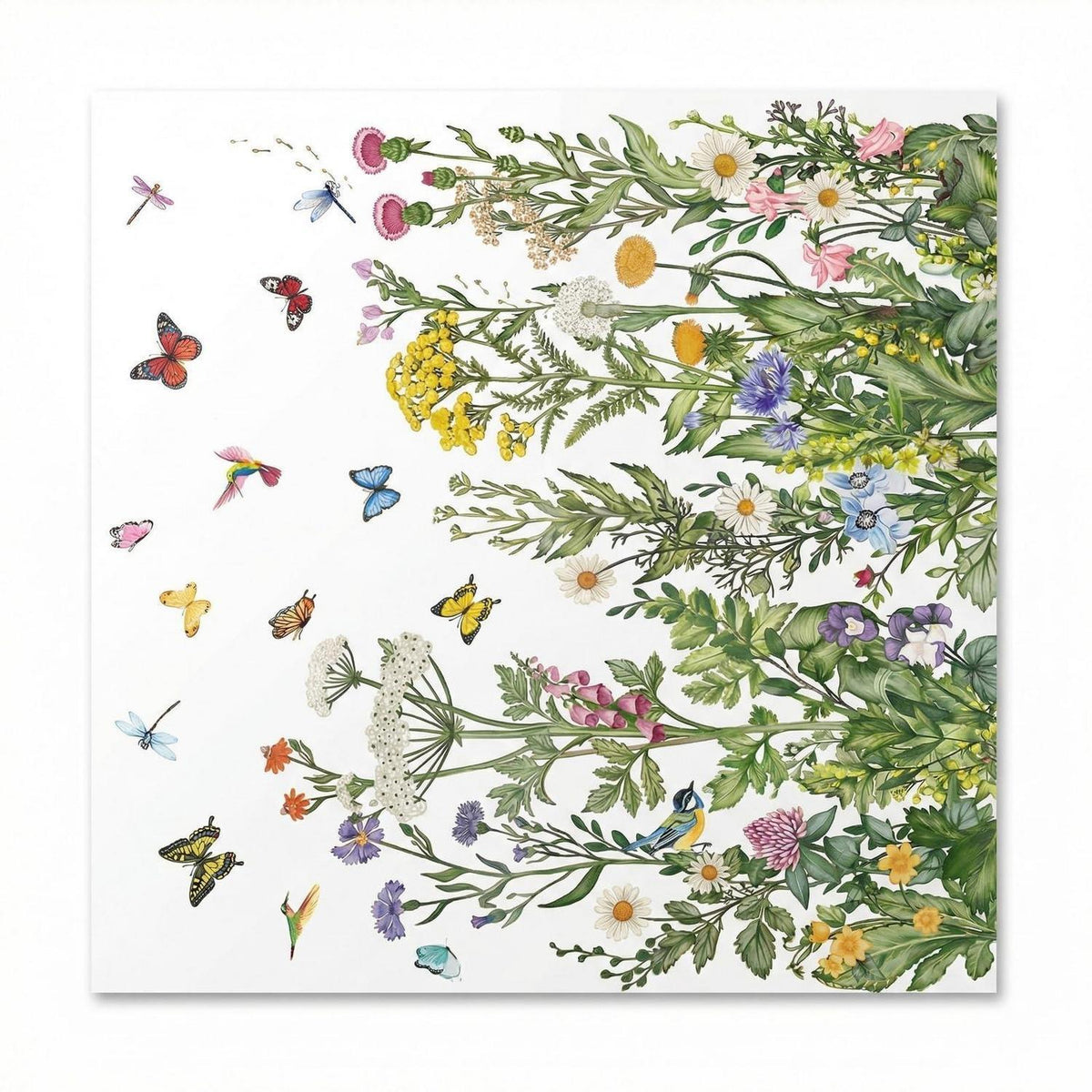 Fensterbilder Frühling Selbstklebend mit Rakel | Frühlingsdeko Blumen