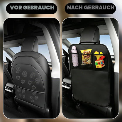 Autositz Schutz Rückseite Kinder – 2er Set mit Taschen