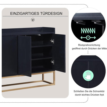 Sideboard 120cm – Küchenschrank mit Arbeitsplatte & Regalen
