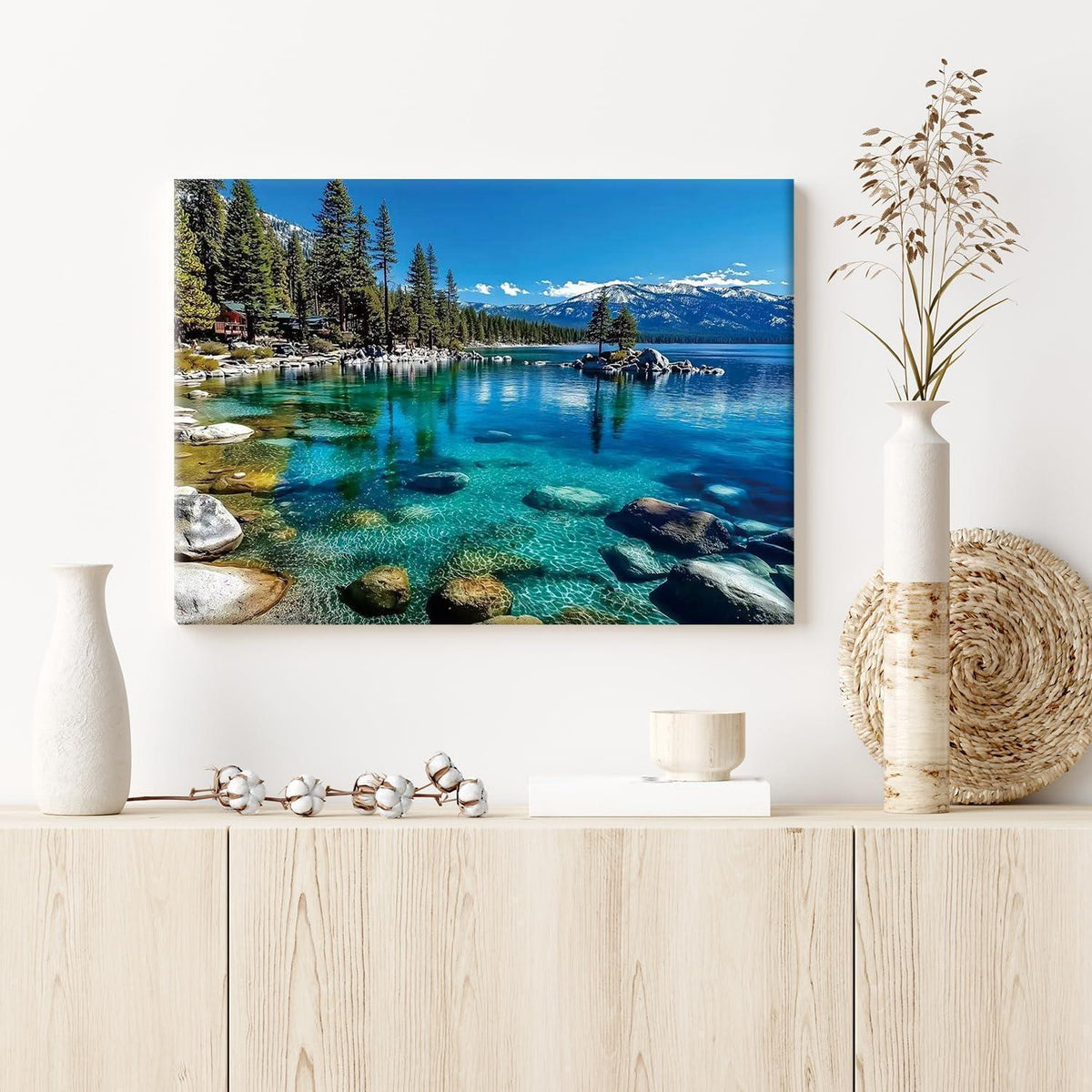 5D Diamond Painting Landschaft mit Rahmen – DIY Bilder für Erwachsene