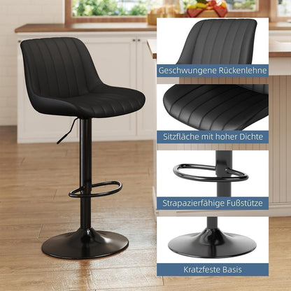 Drehbare Barhocker Set 3er – Höhenverstellbar & Modern