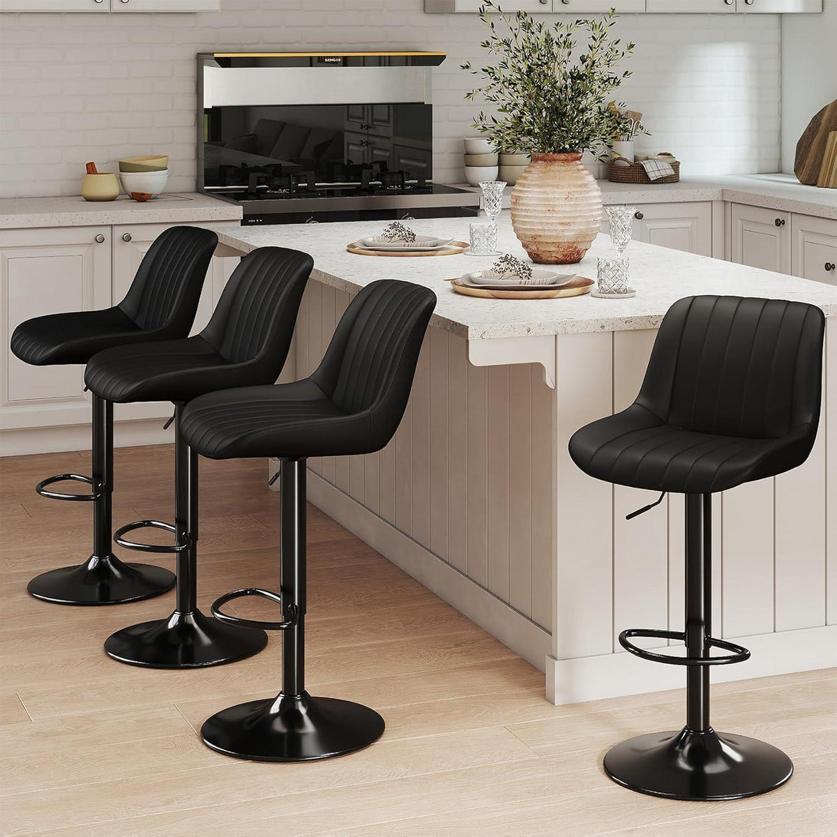 Drehbare Barhocker Set 3er – Höhenverstellbar & Modern