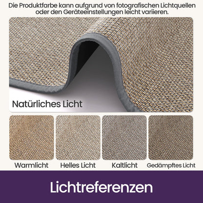 Läufer Flur Grau 80x300 cm - Rutschfest & Saugstark