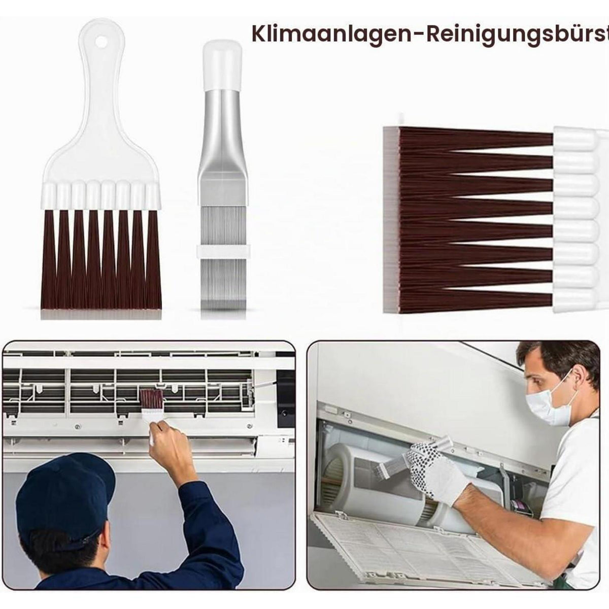 2er Set Kondensator Reinigungsbürste für Trockner & Klimaanlagen