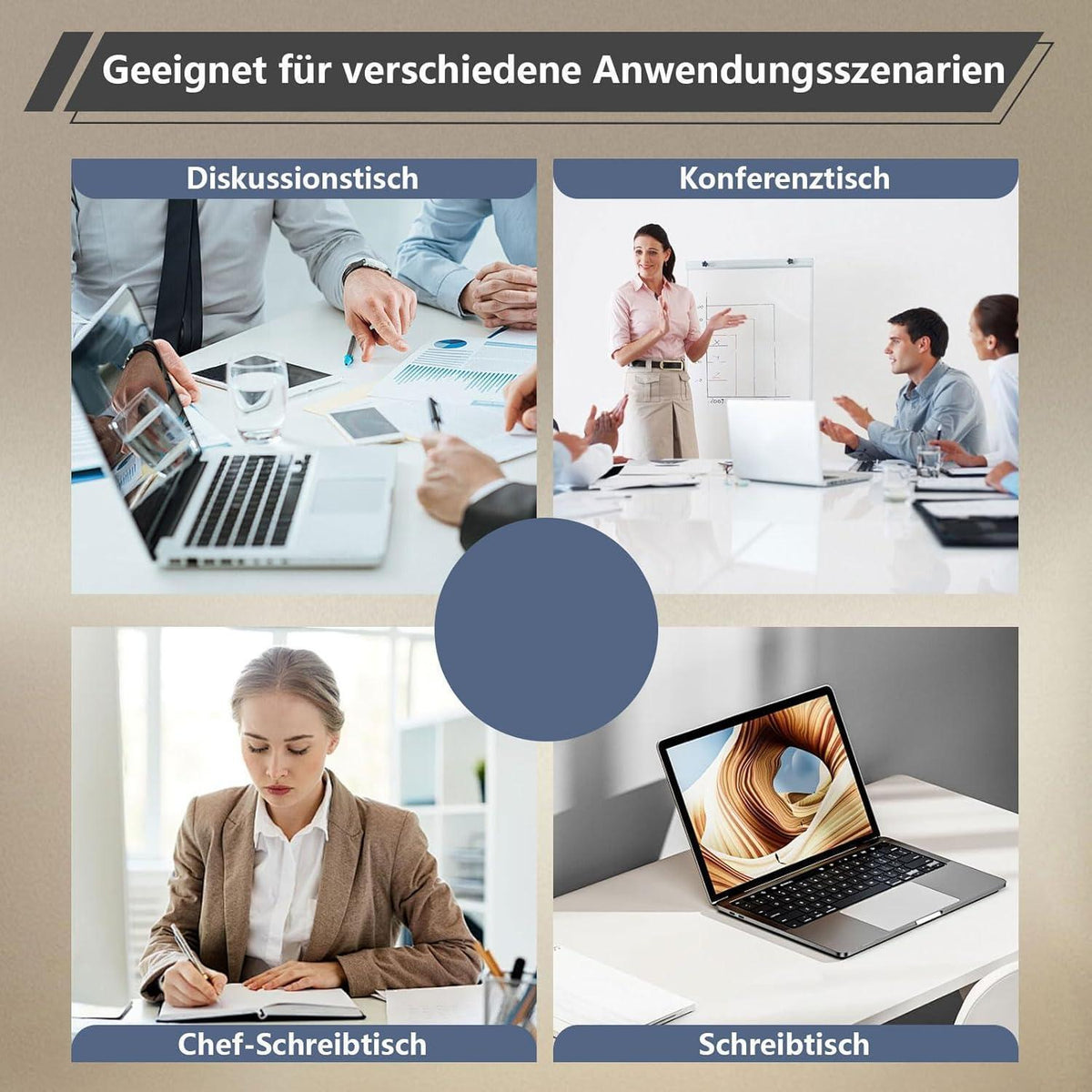 Erweiterbarer Konferenztisch Modular | 400 cm | Light Brown
