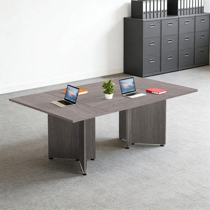 Modularer Konferenztisch, Erweiterbar, 200 cm, Dunkelgrau