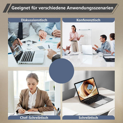 Modularer Konferenztisch, Erweiterbar für 4-12 Personen, Schwarz
