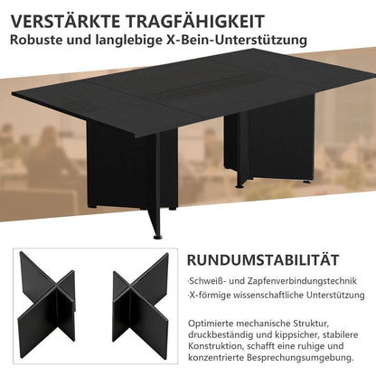 Modularer Konferenztisch Erweiterbar | Schreibtisch für Büro & Meeting