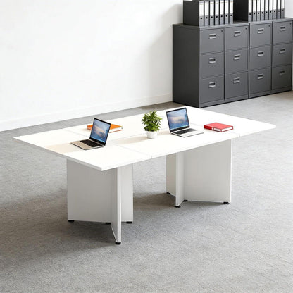 Modularer Konferenztisch, Erweiterbar, Weiß, 480 cm