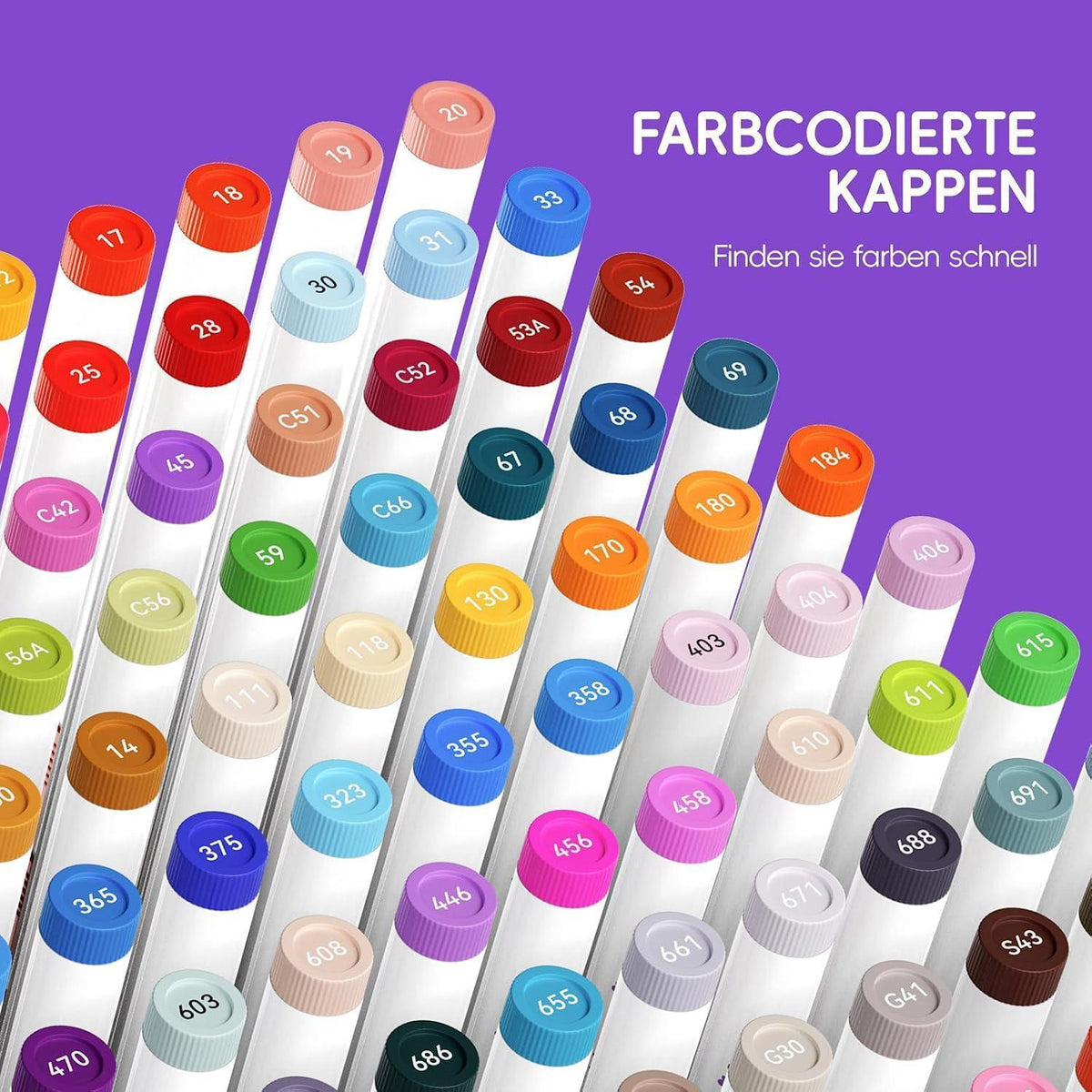 Acrylmarker Pinselspitze 150 Farben – Wasserfest & Vielseitig
