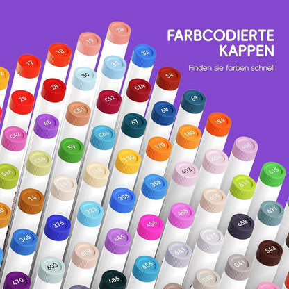 Acrylmarker Pinselspitze 150 Farben – Wasserfest & Vielseitig