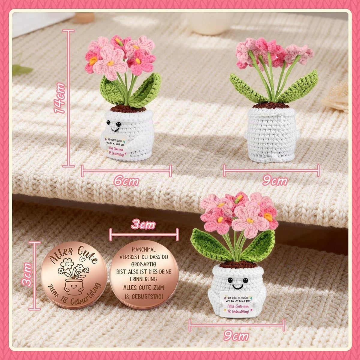 Geschenk 18 Geburtstag Mädchen - Pocket Hug Vergissmeinnicht