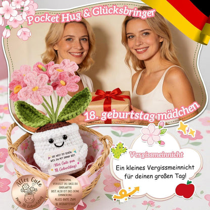 Geschenk 18 Geburtstag Mädchen - Pocket Hug Vergissmeinnicht