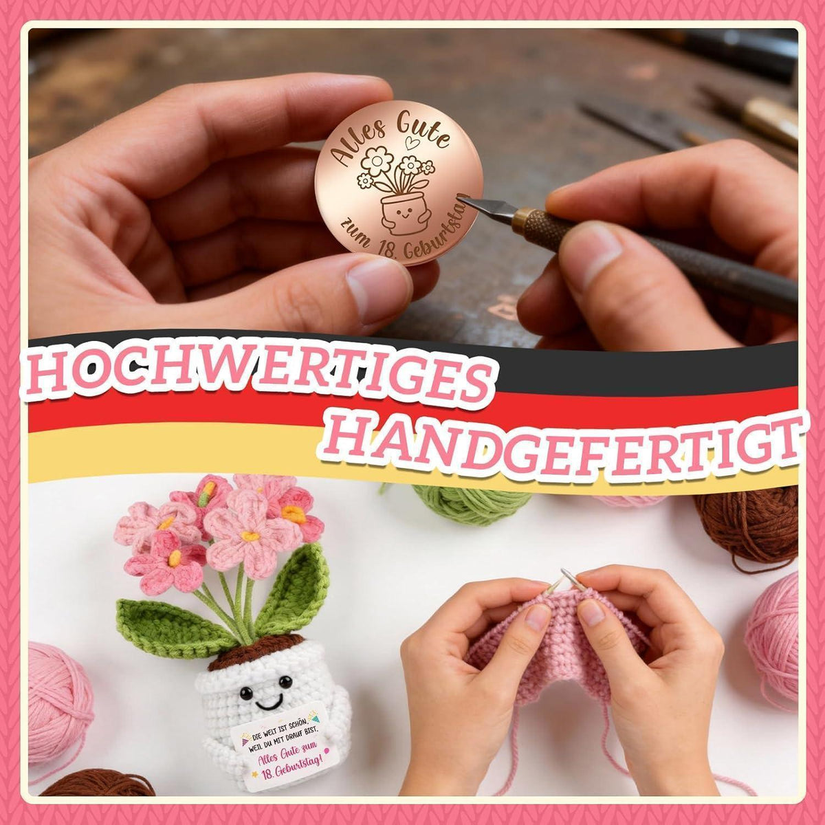 Geschenk 18 Geburtstag Mädchen - Pocket Hug Vergissmeinnicht
