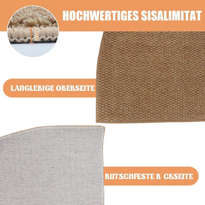 Halbrund Fußmatte 80x100 – Rutschfest & Waschbar für Innen & Außen