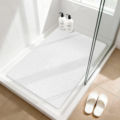 Rutschfeste Duschmatte 60x90 cm – Weiche Luffa Massage Matte