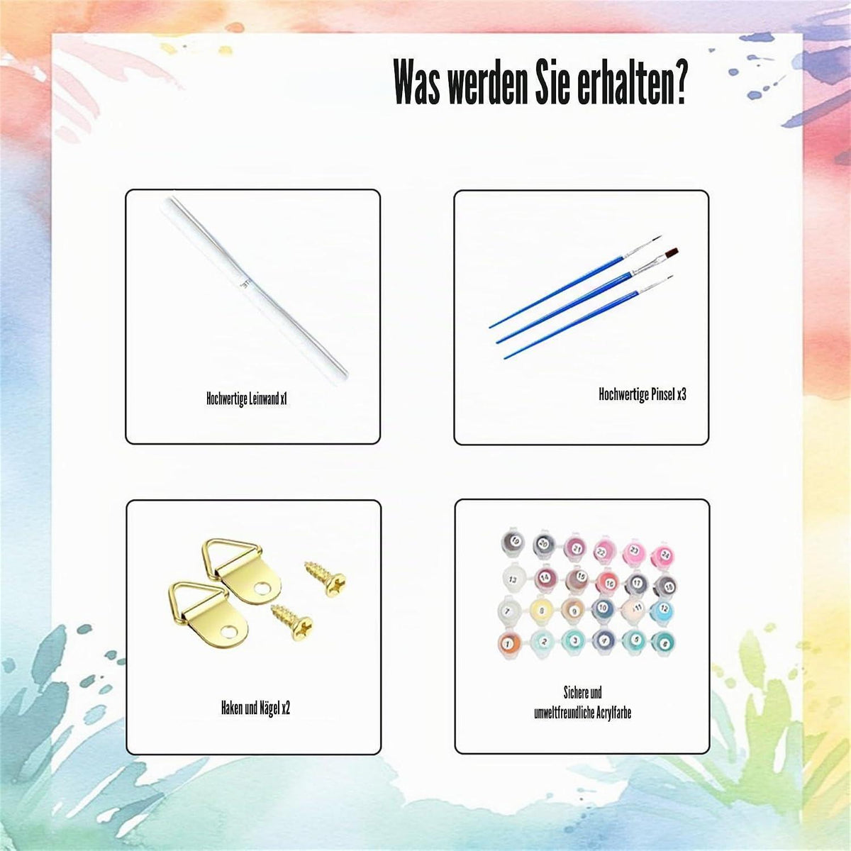Malen nach Zahlen Schirmbaum für Erwachsene – DIY Bastelset