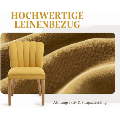 2er-Set Esszimmerstühle Gelb – Modern & Komfortabel