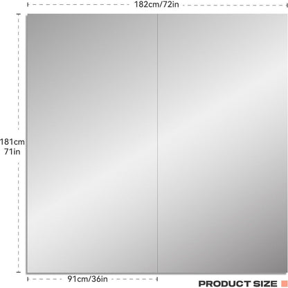 Großes Wandspiegel Fitness 181x91cm – Ideal für Yoga & Home Gym