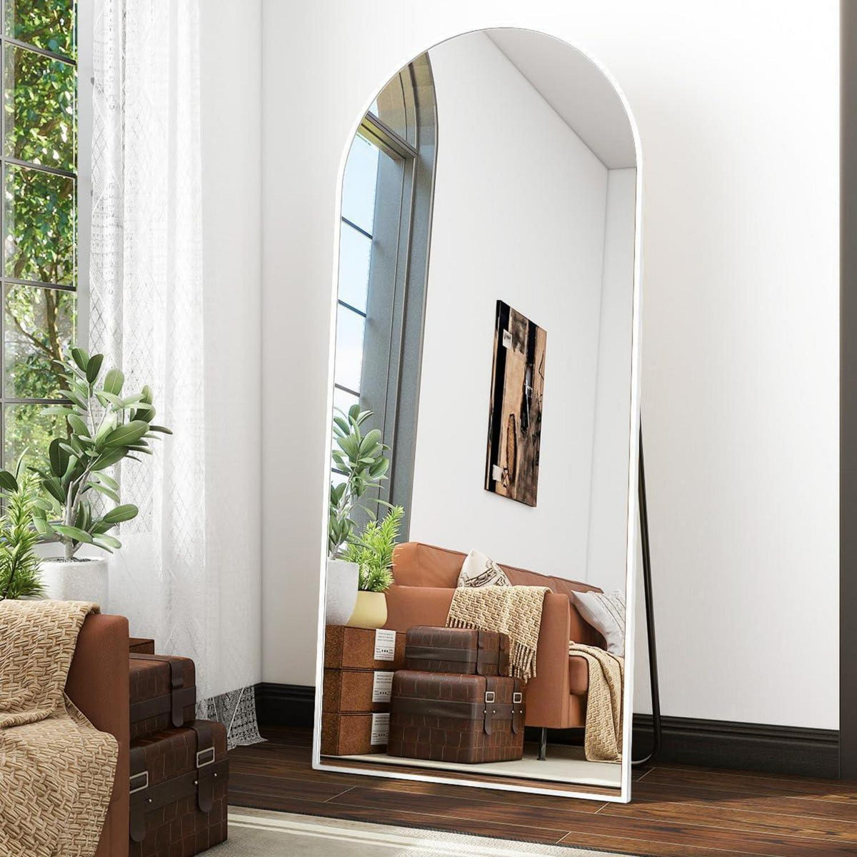 Ganzkörperspiegel Bogenförmig 170x70cm | Stand- & Wandspiegel Modern