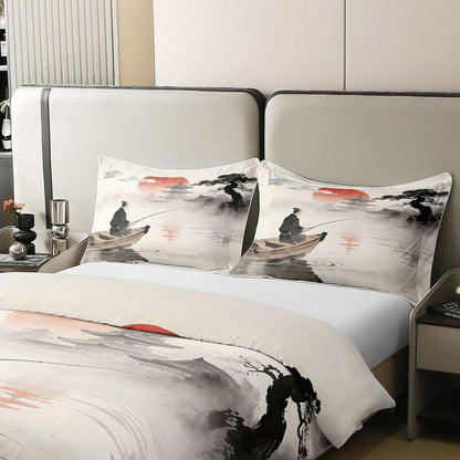 Japanisches Bettwäsche-Set Baumwolle 220x240 Ukiyo-e Design