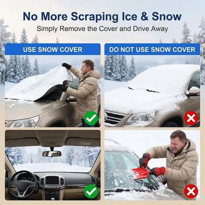Frontscheibenabdeckung Winter – Schneefrei & Sonnenschutz für Autos