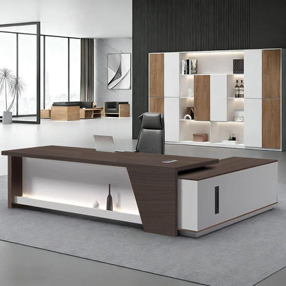 Moderner L-förmiger Schreibtisch mit Stauraum – Großzügiger Bürotisch für Büro & Homeoffice