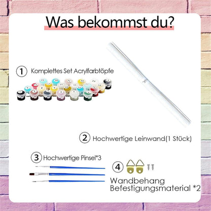 Malen nach Zahlen Auto – DIY Bastelset für Erwachsene